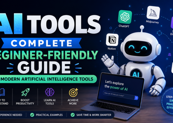 AI Tools – Complete Beginner-Friendly Guide to Modern Artificial Intelligence Tools