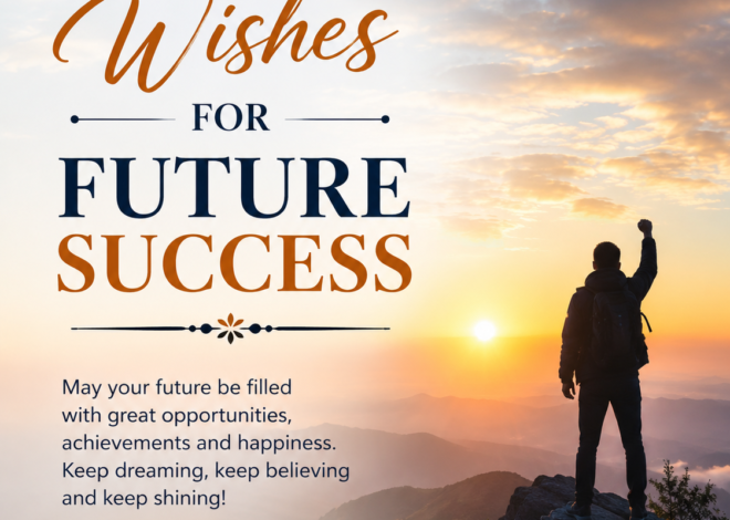 Best Wishes for Future Success