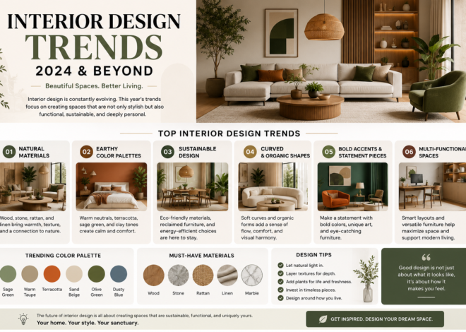 Interior Design Trends: The Complete Guide to Creating a Stylish and Timeless Home