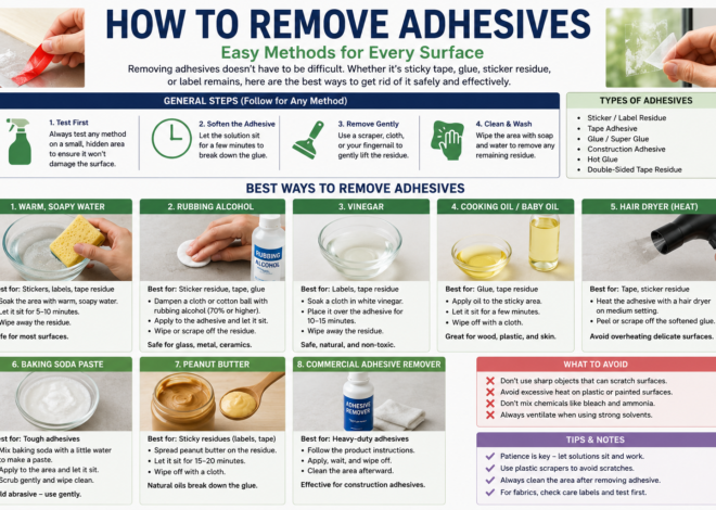 How to Remove Adhesives From Any Surface Without Causing Damage