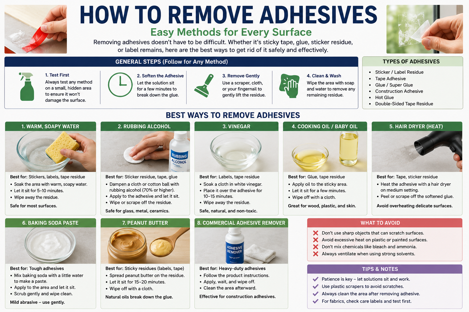 How to Remove Adhesives From Any Surface Without Causing Damage