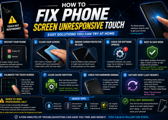 How to Fix Phone Screen Unresponsive Touch