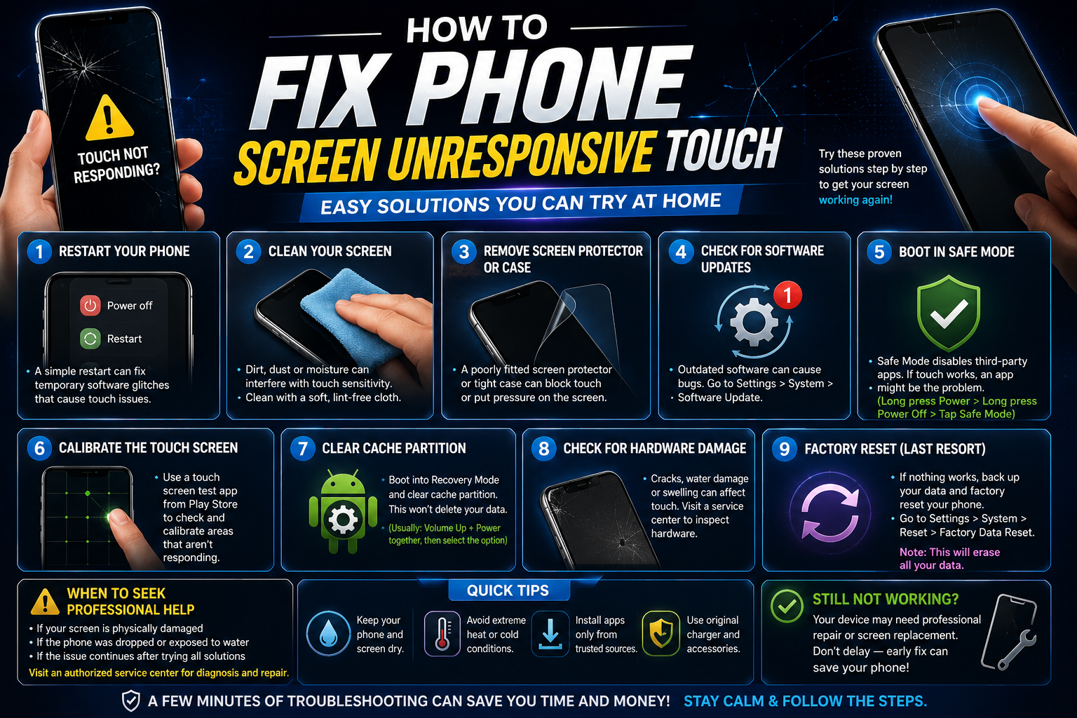 How to Fix Phone Screen Unresponsive Touch