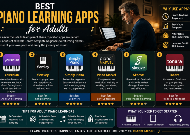 Best Piano Learning Apps for Adults